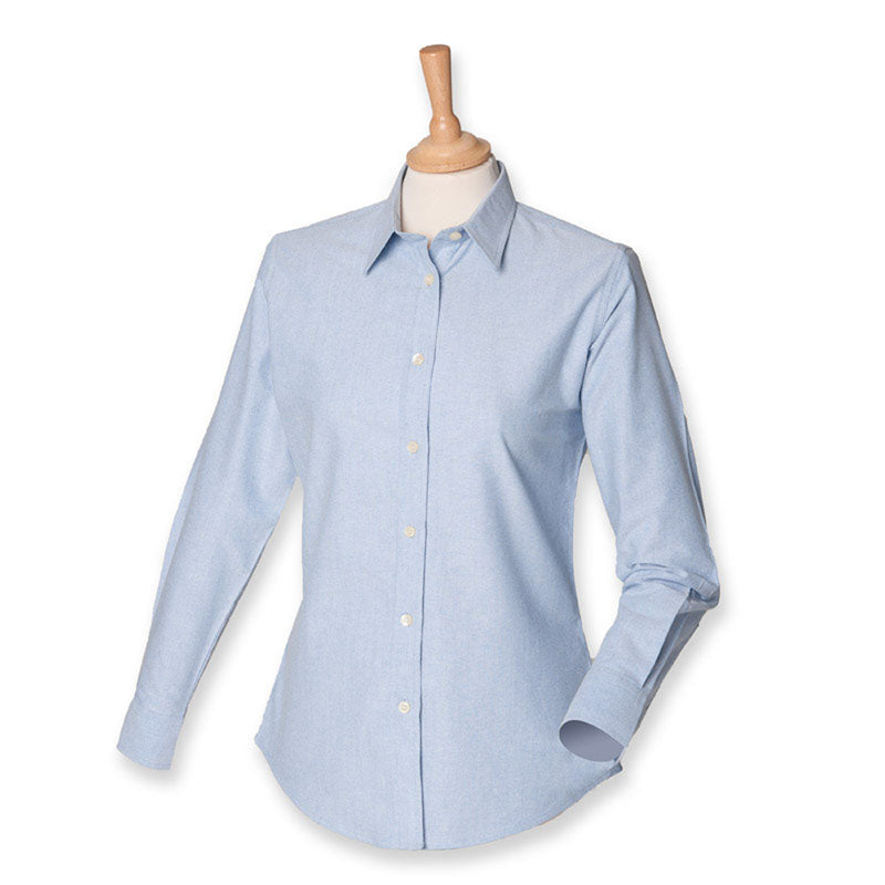 Henbury Womens Long Sleeve Classic Oxford Shirt