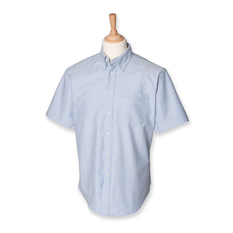 Henbury Short Sleeve Classic Oxford Shirt