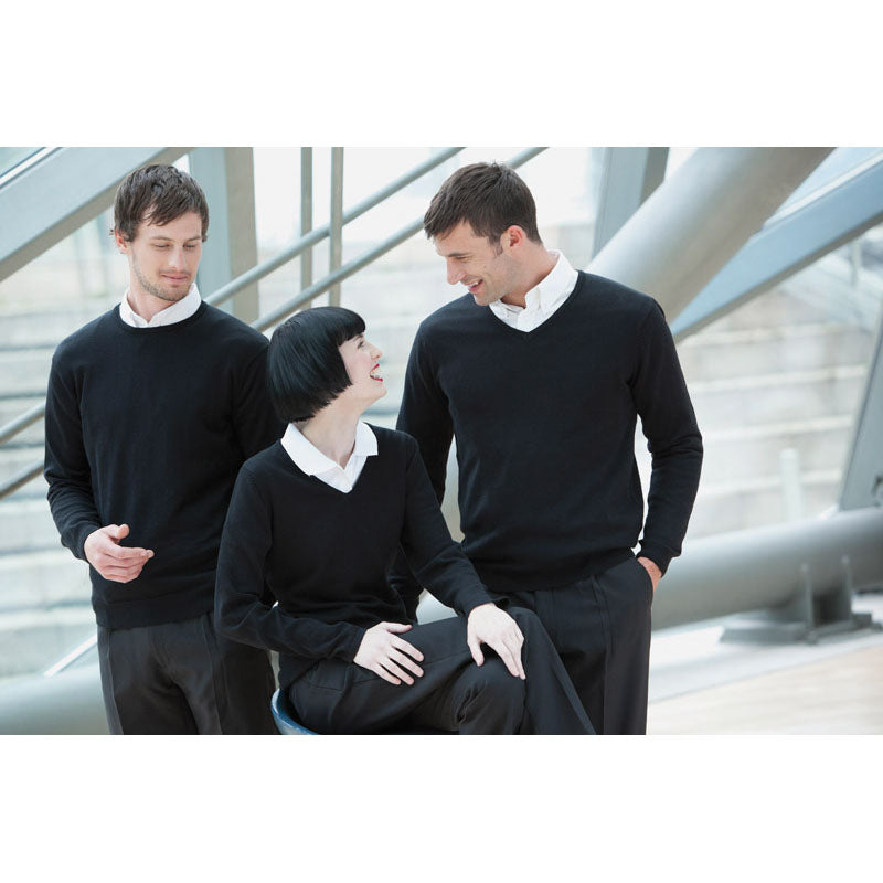 Henbury 12 Gauge V-Neck Jumper