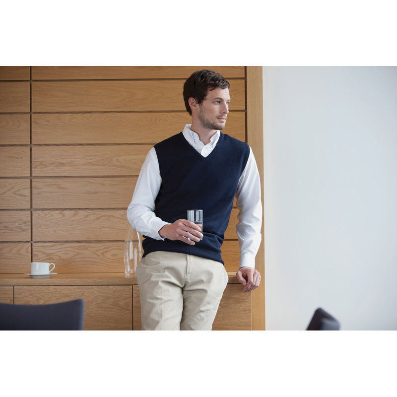 Henbury Sleeveless V-Neck Jumper