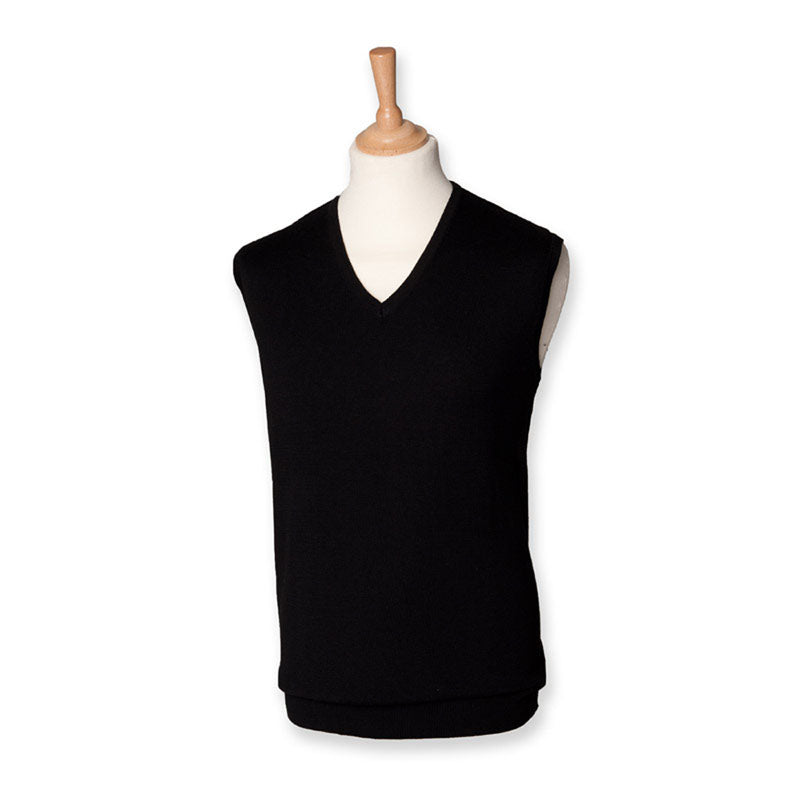 Henbury Sleeveless V-Neck Jumper