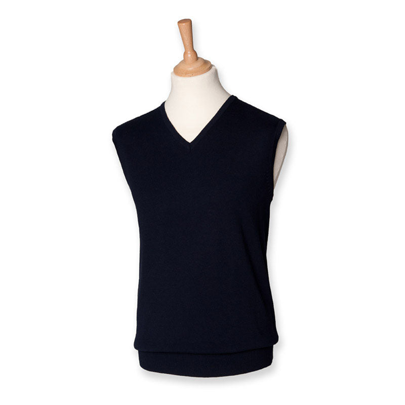 Henbury Sleeveless V-Neck Jumper