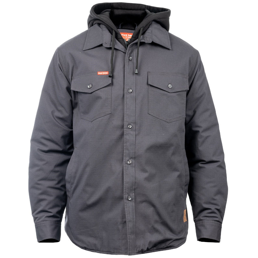 Hard Yakka Mens Quilted Solid Work Shacket