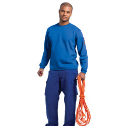 Russell Mens Workwear Crewneck Long Sleeve Sweatshirt
