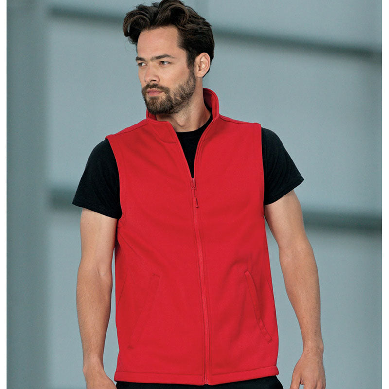 Russell Collection Mens Smart Breathable Softshell Gilet Bodywarmer Jacket #N/A