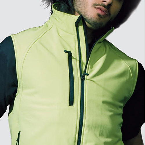 Russell Collection Mens Breathable Softshell Gilet Bodywarmer Jacket