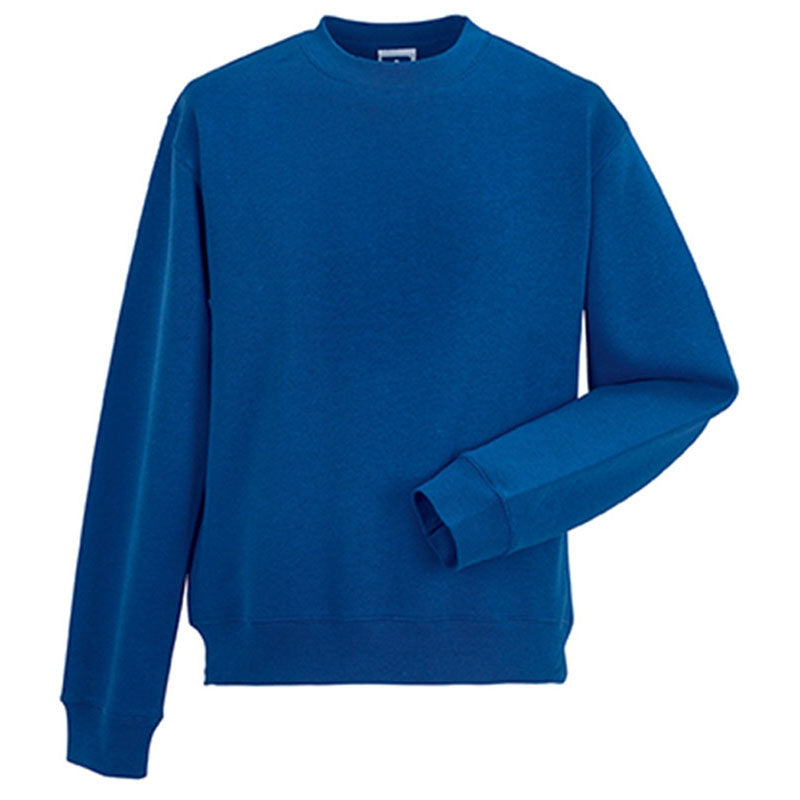 Russell Collection Mens Classic Set In Sleeve Sleeve Pullover Sweatshirt Jumper #N/A