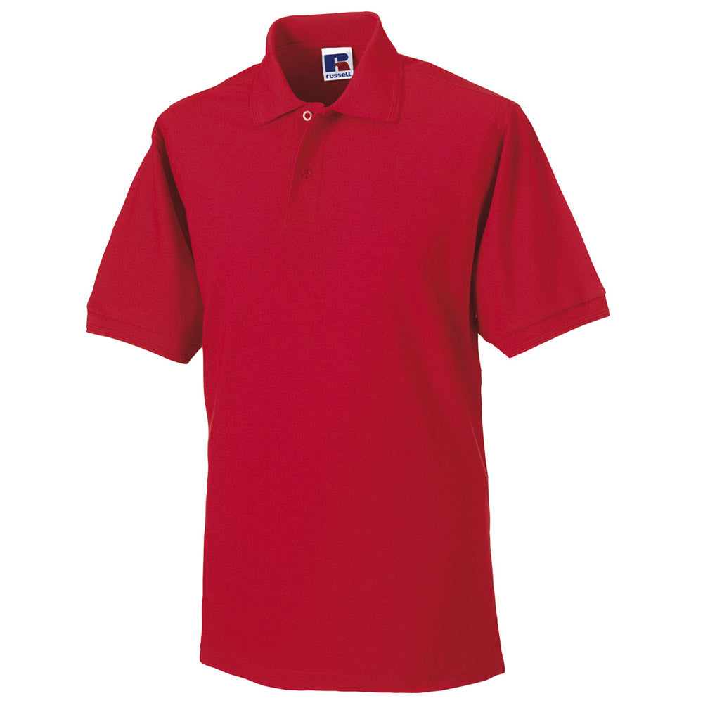 Russell Collection Hard Wearing Polycotton Mens Short Sleeve Polo Shirt #N/A