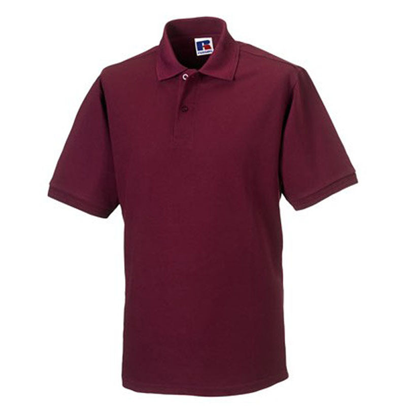 Russell Collection Hard Wearing Polycotton Mens Short Sleeve Polo Shirt #N/A