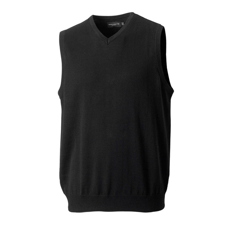 Russell Collection V Neck Sleeveless Knitted Sweater
