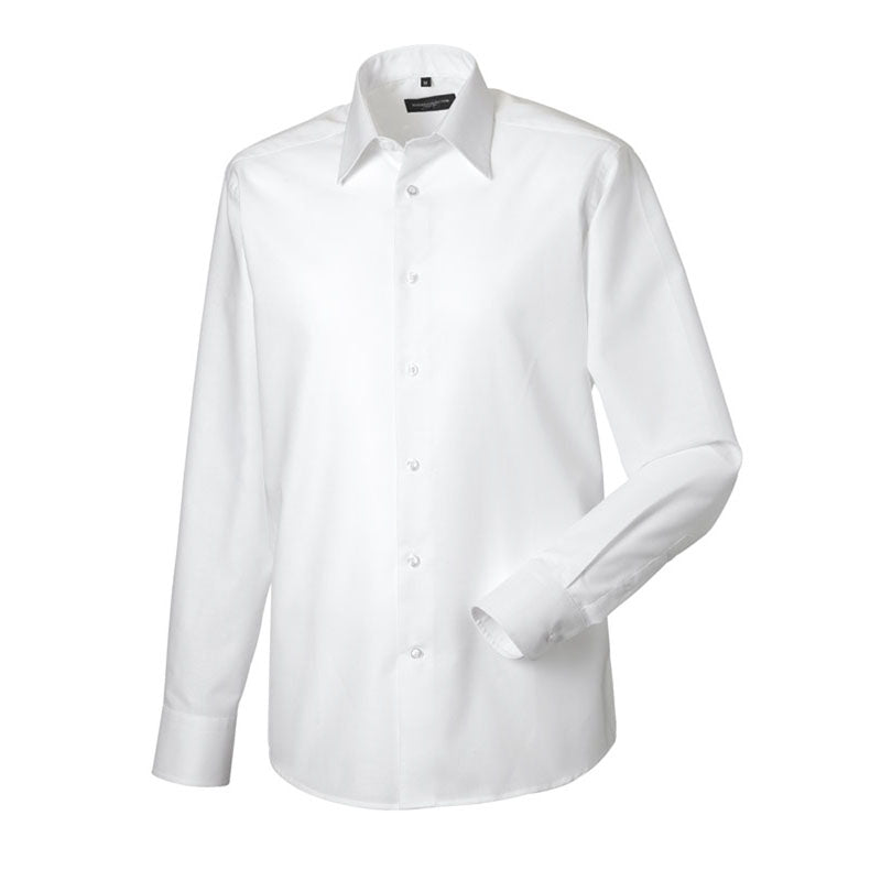 Russell Collection Long Sleeve Easycare Tailored Oxford Shirt
