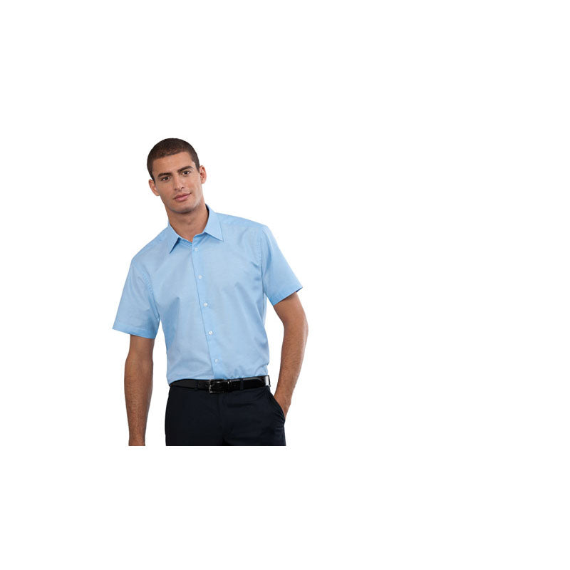 Russell Collection Short Sleeve Easycare Tailored Oxford Shirt