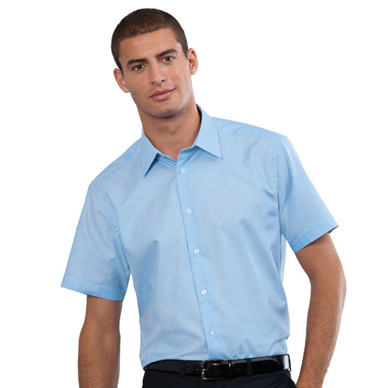 Russell Collection Short Sleeve Easycare Tailored Oxford Shirt