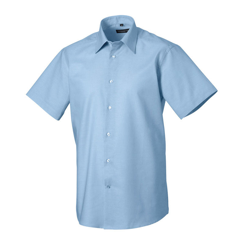 Russell Collection Short Sleeve Easycare Tailored Oxford Shirt