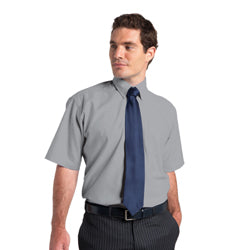 Russell Collection Mens Short sleeve Oxford shirt