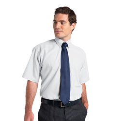 Russell Collection Mens Short sleeve Oxford shirt