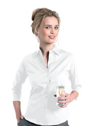 Russell Collection Ladies 3/4 sleeve fitted shirt