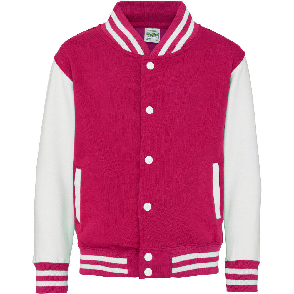 Awdis Kids Contrast Varsity Cool Colours Jacket