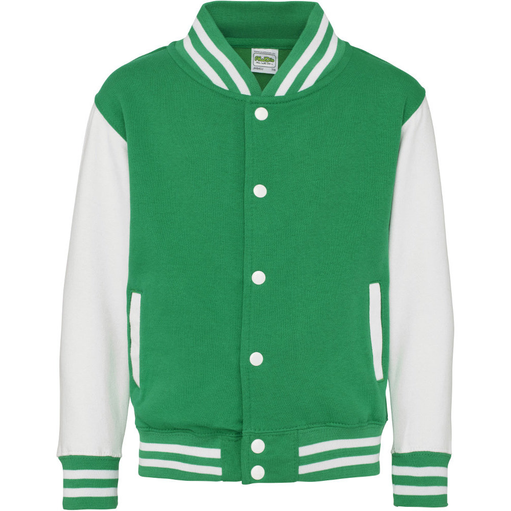 Awdis Kids Contrast Varsity Cool Colours Jacket