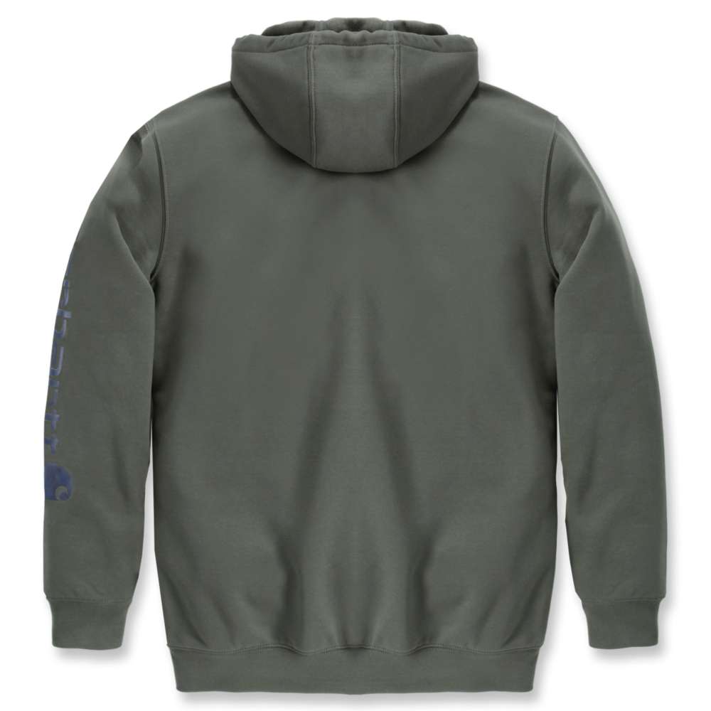 Carhartt Mens Polycotton Stretchable Sleeve Logo Hooded Sweatshirt Top