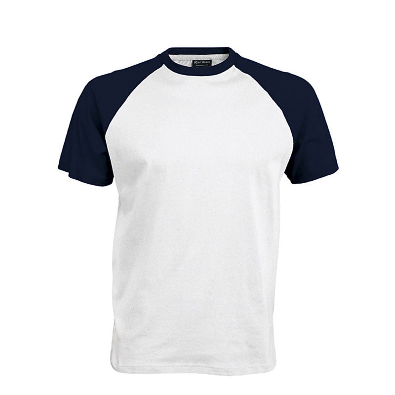Kariban Mens Colours short sleeved Cotton baseball Sports T-Shirt XXL - 44/46" Chest