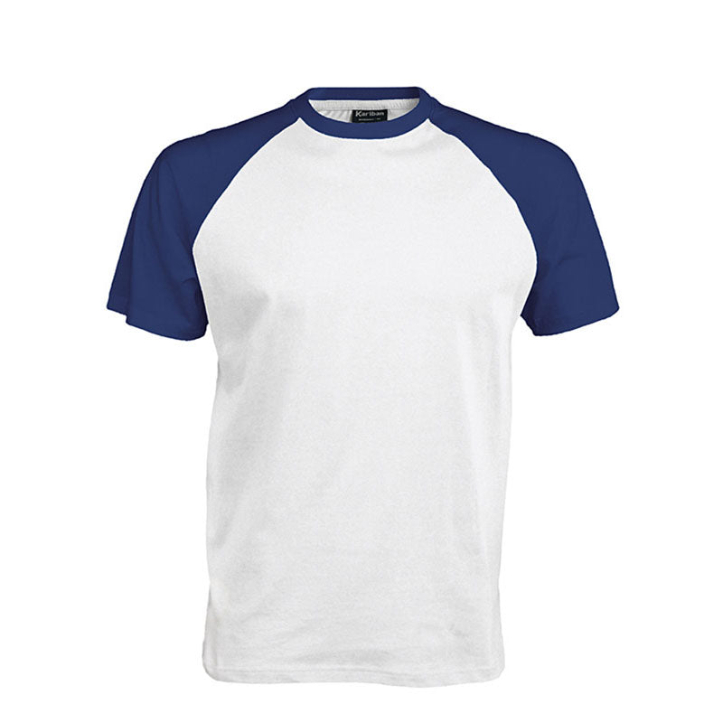 Kariban Mens Colours short sleeved Cotton baseball Sports T-Shirt XXL - 44/46" Chest