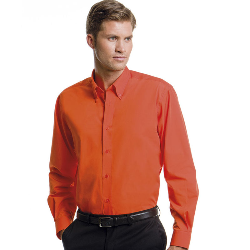 Kustom Kit Mens Workforce Shirt Long Sleeved