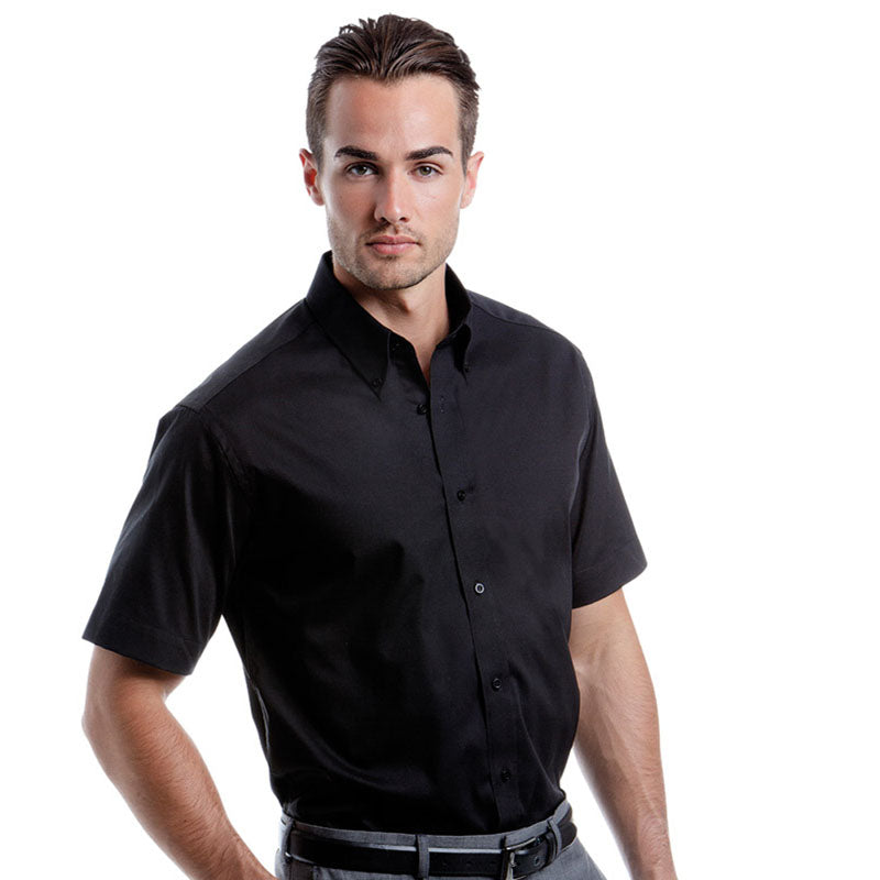 Kustom Kit Mens Tailored Fit Premium Oxford Shirt Short Sleeve