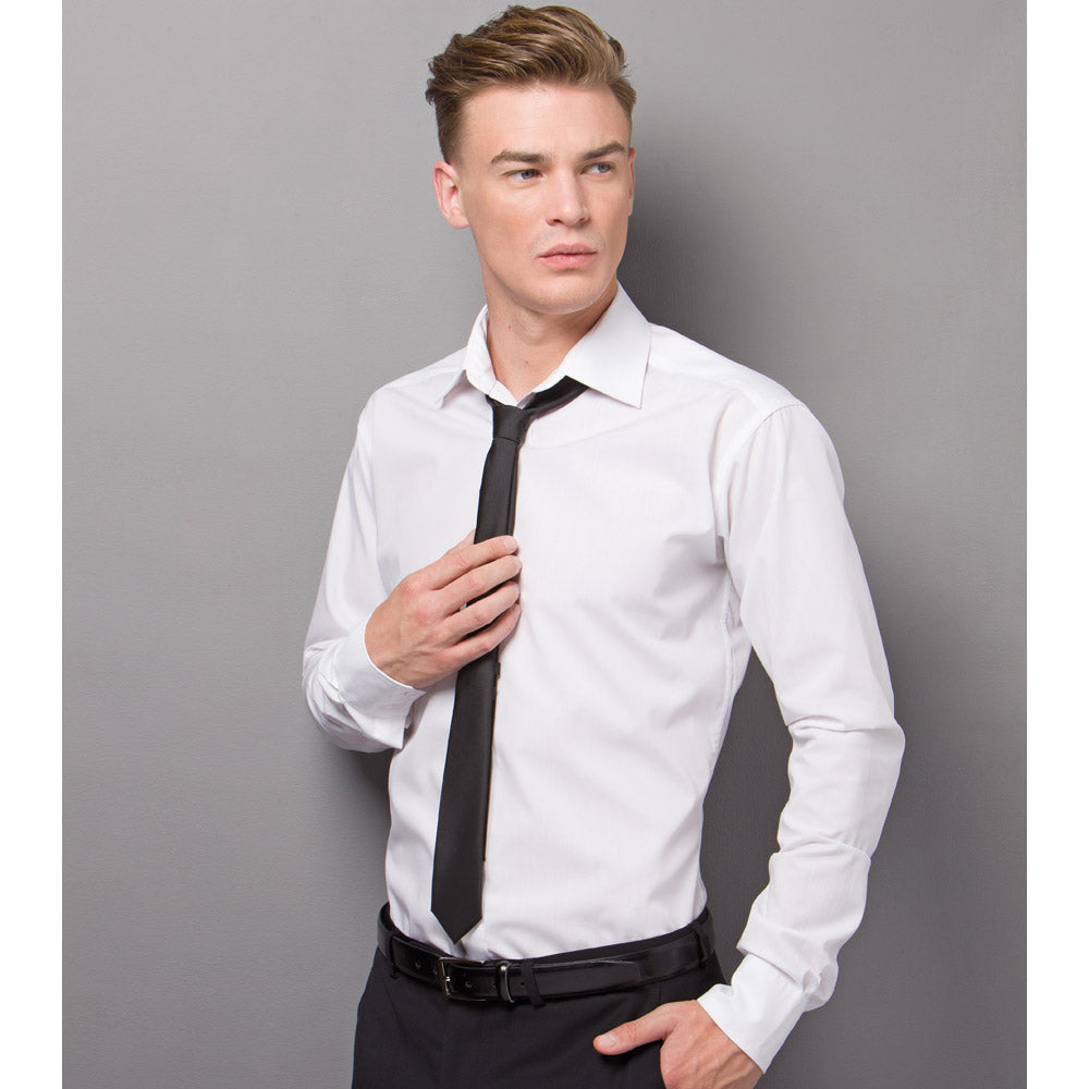 Kustom Kit Mens Slim Fit Business Shirt Long Sleeve