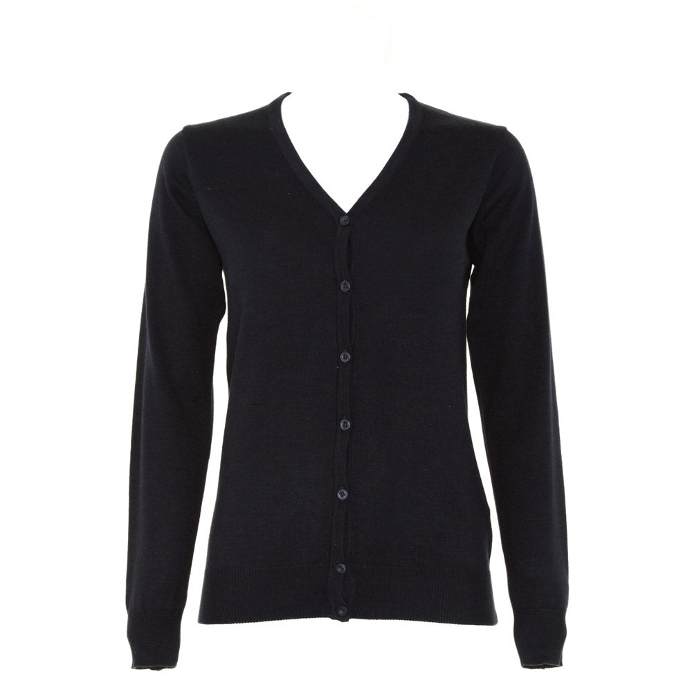 Kustom Kit Womens  Arundel V-Neck Cardigan Long Sleeve
