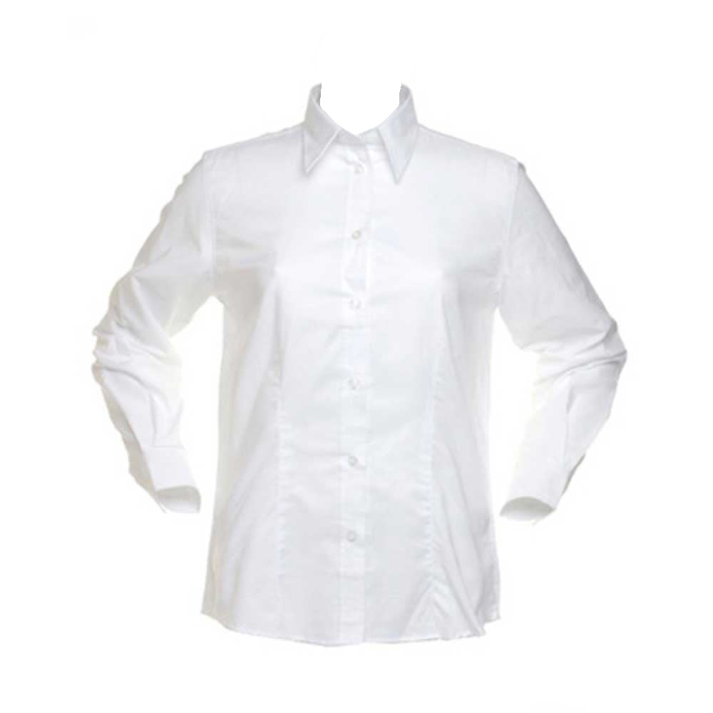 Kustom Kit Womens Workwear Oxford Long Sleeve Blouse