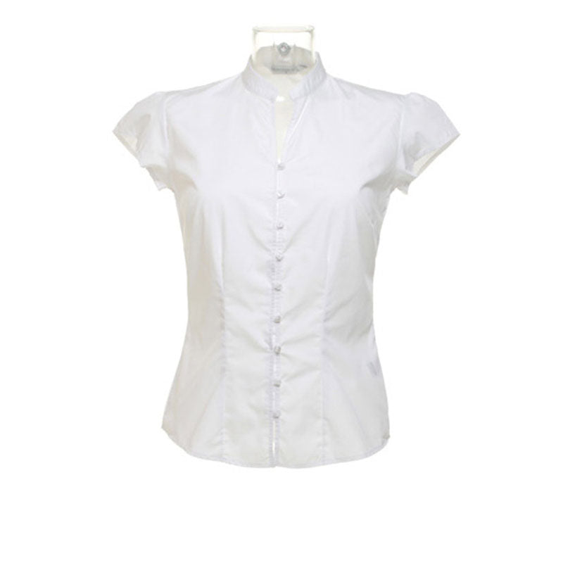 Kustom Kit Ladies Blouse Cap Sleeve Shirt