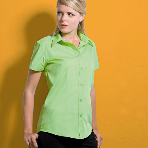 Kustom Kit Workforce Ladies Short Sleeved Blouse