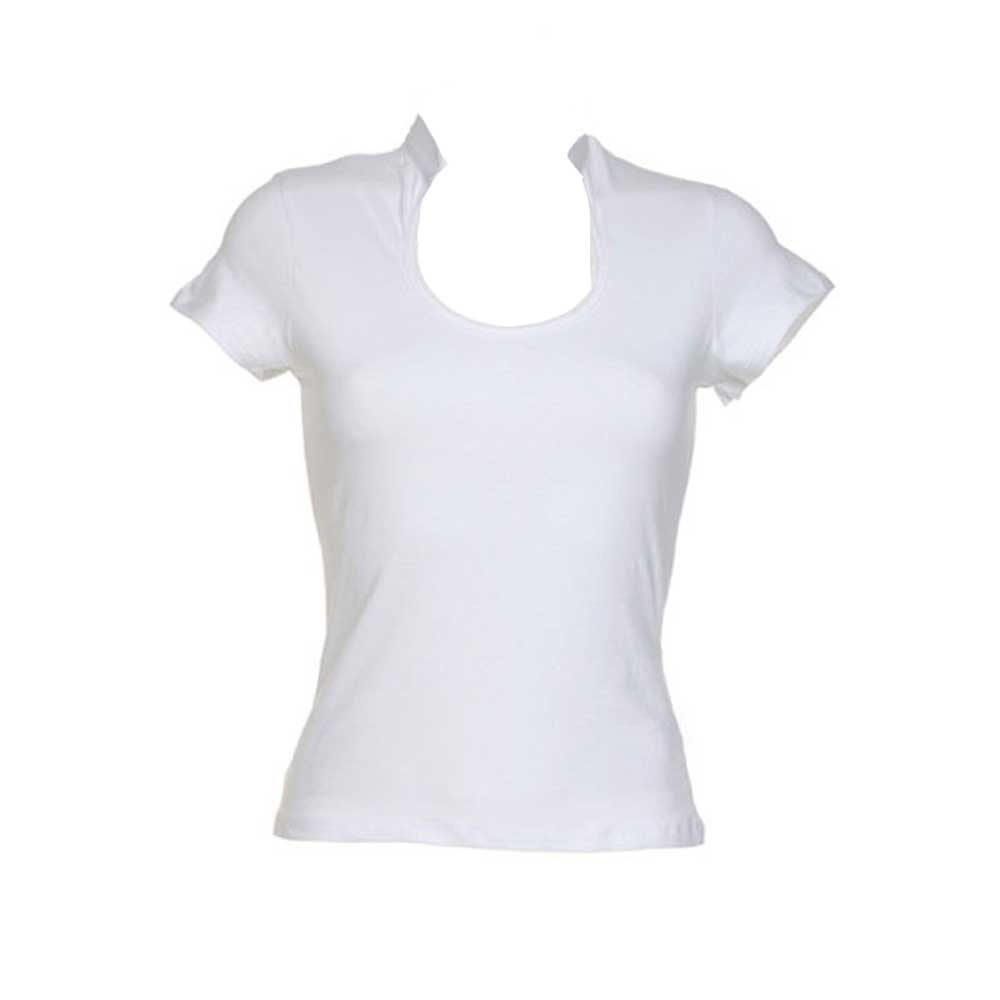 Kustom Kit Ladies Corporate Short Sleeve keyhole neck Cotton T Shirt Top