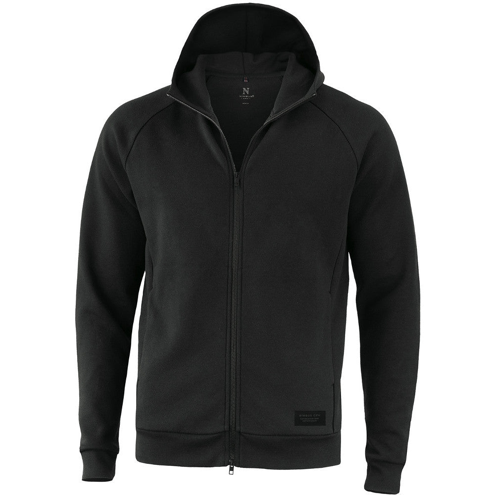 Nimbus Mens Hampton Hooded Ful Zip Casual Sweatshirt