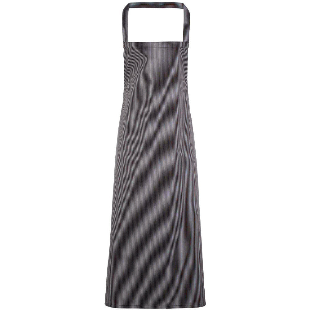 Premier Mens & Womens/Ladies Vertical Stripe Chef's Workwear Bib Apron