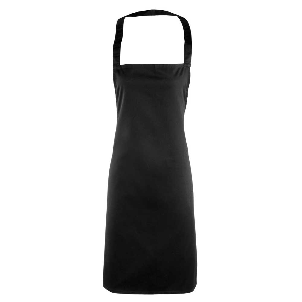 Premier Colours Essential Unisex Adults Workwear Bib Apron Black One Size