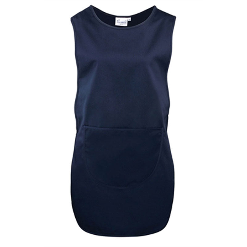 Premier Colours Long length Unisex Adults pocket tabard Blue,Navy