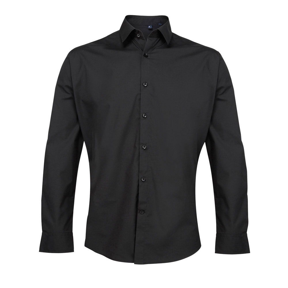 Premier Mens Supreme Poplin Long Sleeve Shirt