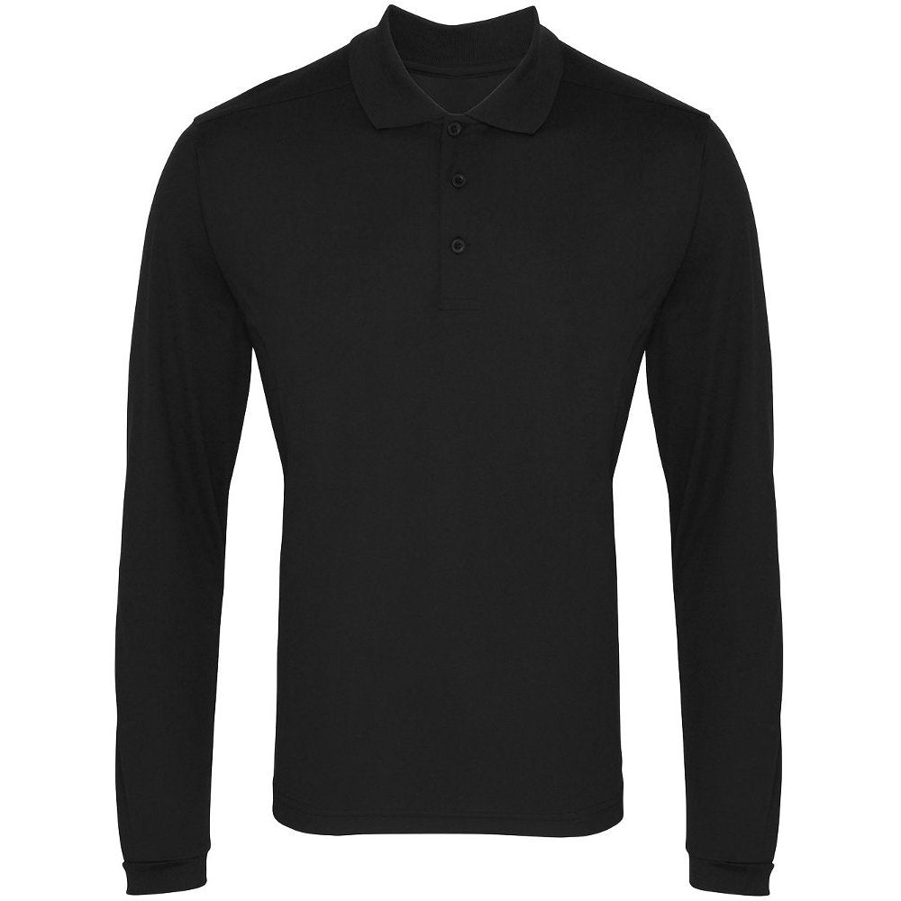 Premier Mens & Womens/Ladies Long Sleeve Coolchecker Pique Polo Shirt