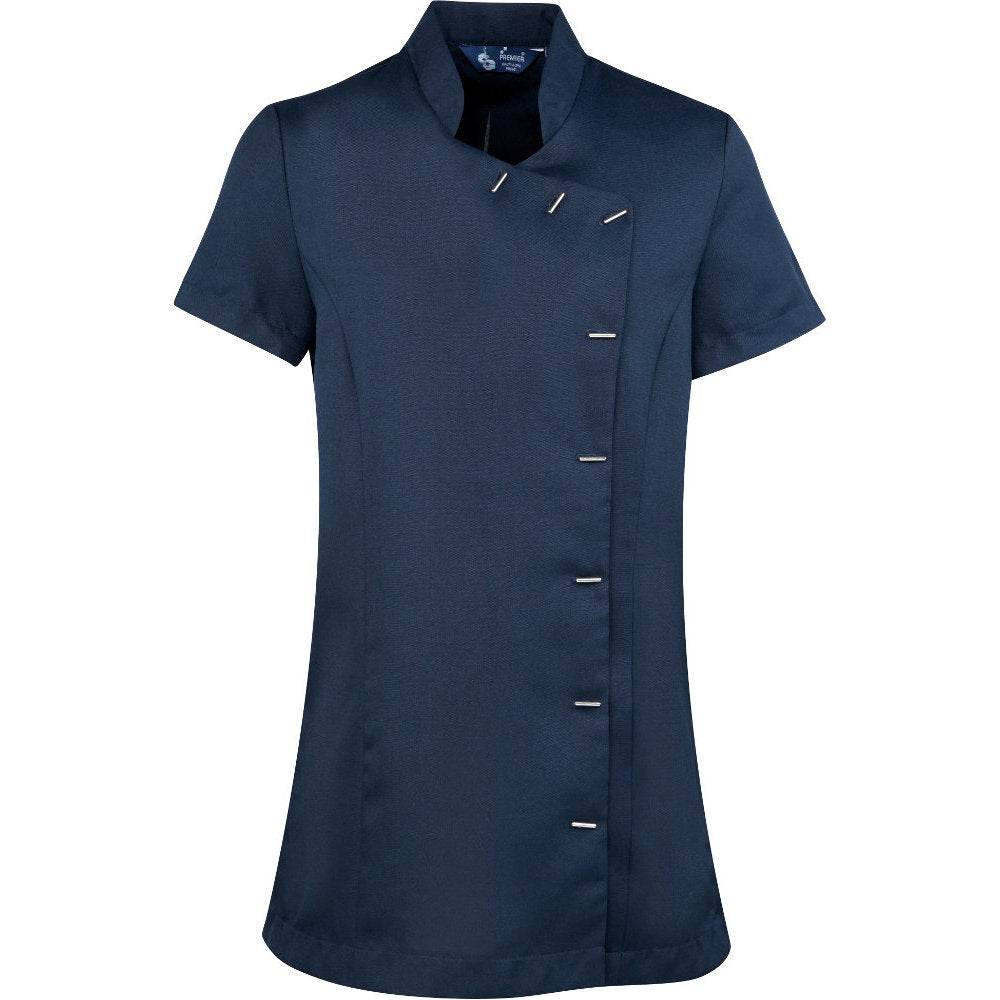 Premier Womens Ladies Orchid Beauty & Spa Mandarin Collar Tunic Top