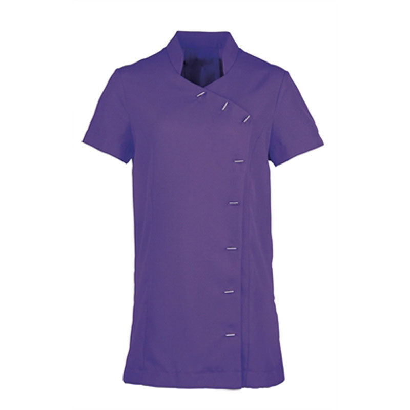 Premier Womens Ladies Orchid Beauty & Spa Mandarin Collar Tunic Top