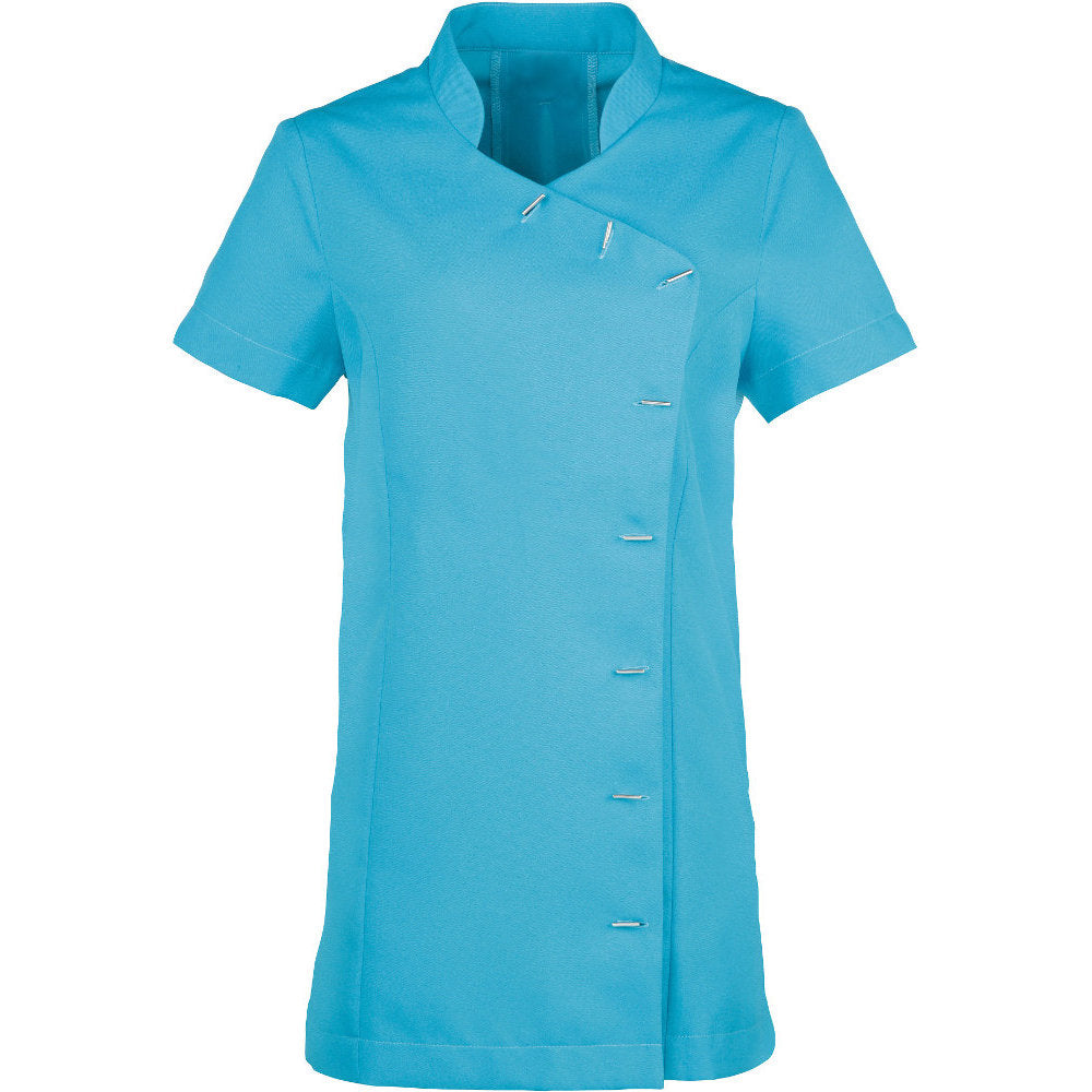 Premier Womens Ladies Orchid Beauty & Spa Mandarin Collar Tunic Top