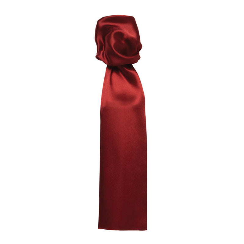 Premier Womens Ladies Plain Satin Feel Corporate Uniform Scarf