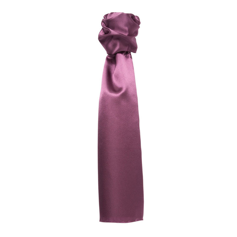 Premier Womens Ladies Plain Satin Feel Corporate Uniform Scarf