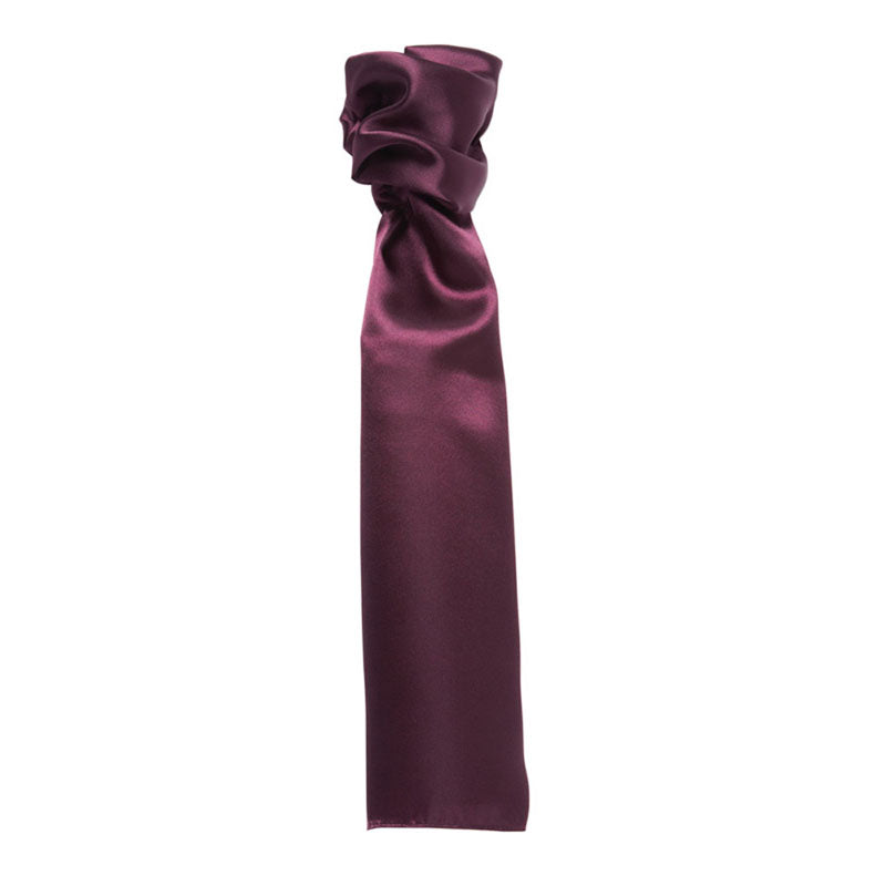 Premier Womens Ladies Plain Satin Feel Corporate Uniform Scarf