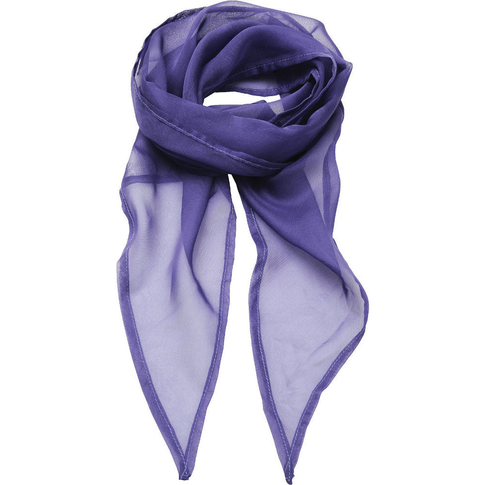 Premier Womens Ladies Chiffon Lightweight Business Corporate Scarf