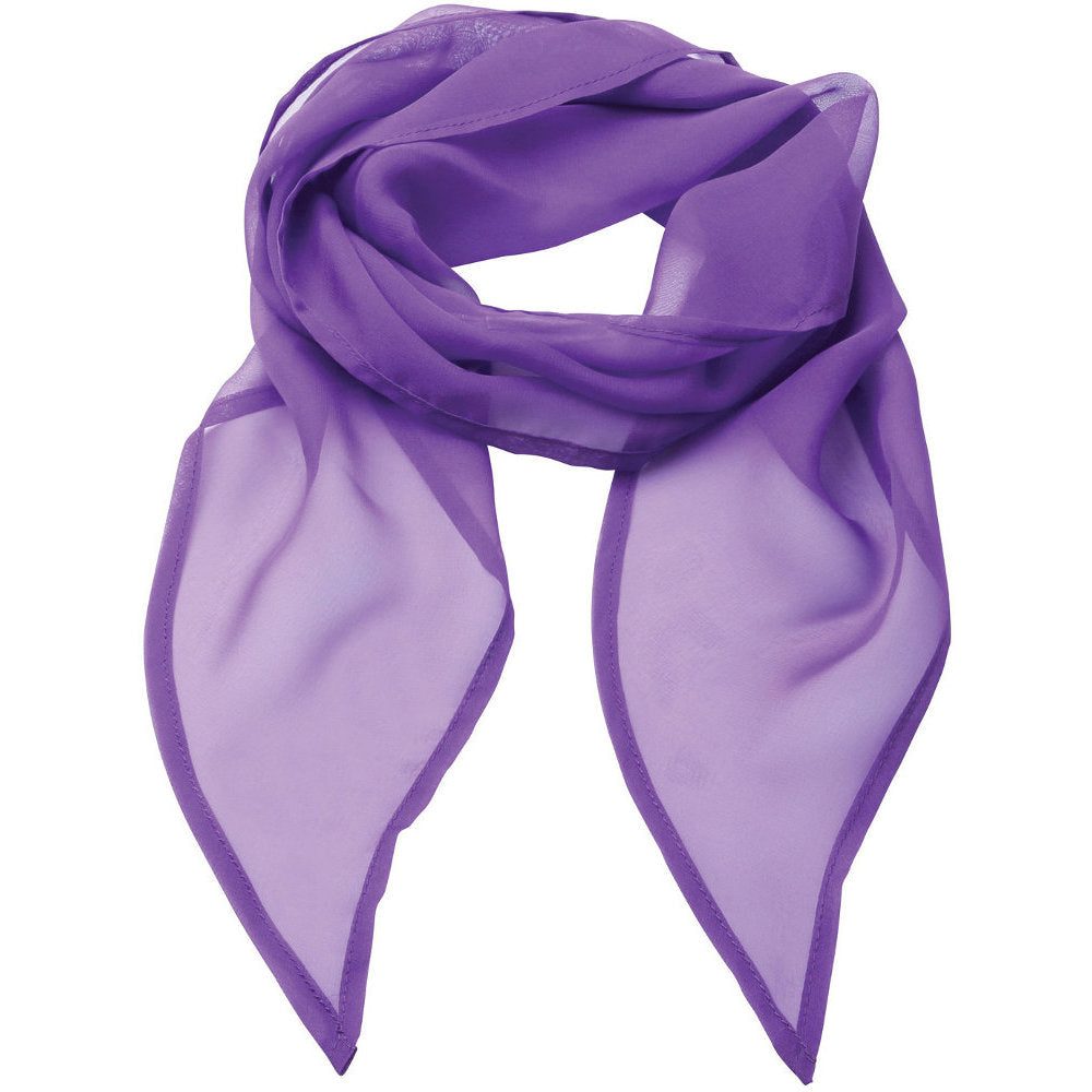 Premier Womens Ladies Chiffon Lightweight Business Corporate Scarf