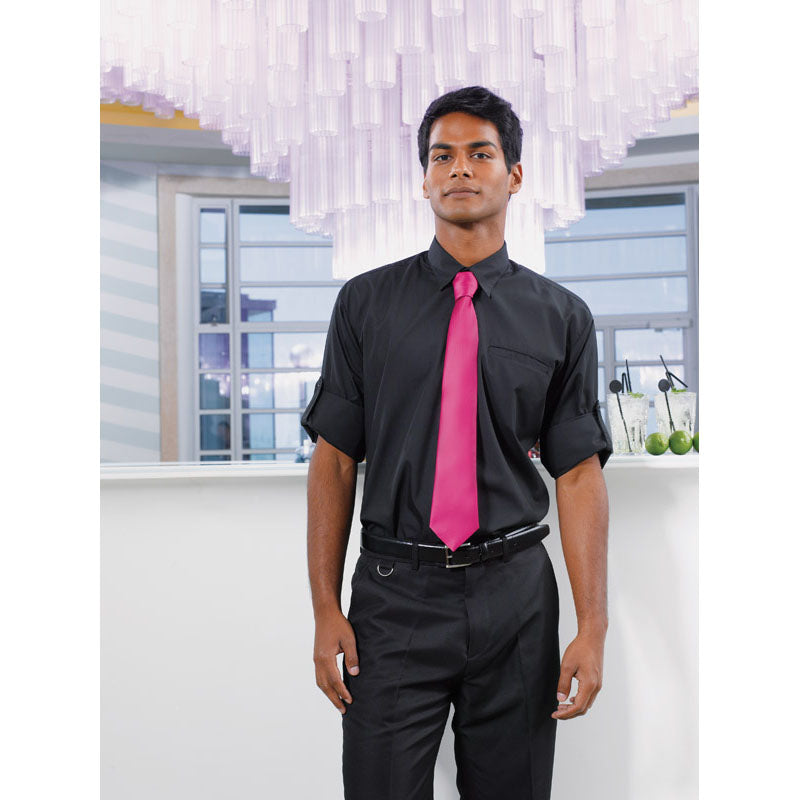 Premier Mens Colours' Satin Tie Full Length Corporate Uniform Necktie