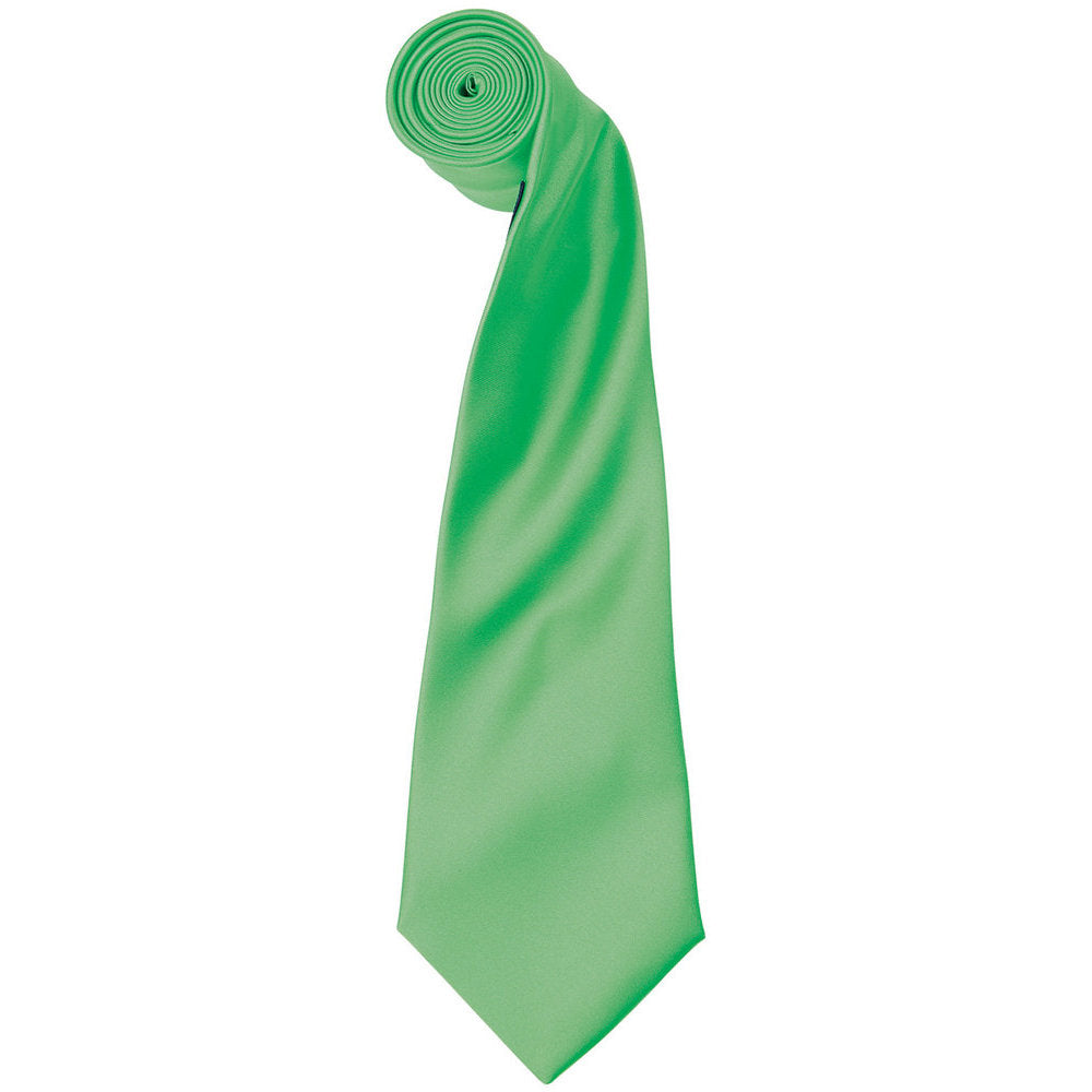 Premier Mens Colours' Satin Tie Full Length Corporate Uniform Necktie